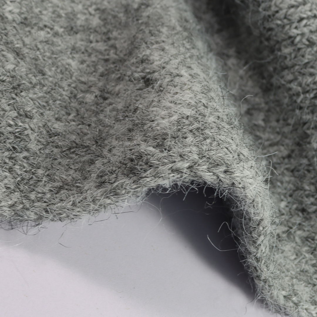 China Yarn for Polo T-shirt (Sweater),Crew Neck Pullover (Sweater),Half-Zipper Cardigan (Sweater) Mossy Yarn Fancy Yarn Wool Nylon Recycled Polyester Polyester Spandex Grey Melange color buy from China wholesaler bulk order at wholesale price free worldwide shipping Alibaba