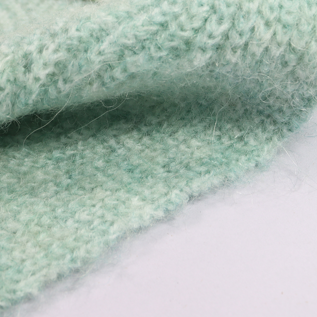 China Yarn for Open Cardigan (Sweater),Hoodie  (Sweater),Round Neck Pullover (Sweater) Mossy Yarn Fancy Yarn Recycled Polyester Acrylic Polyester Wool Alpaca Spandex Green color buy from China wholesaler bulk order at wholesale price free worldwide shipping Alibaba