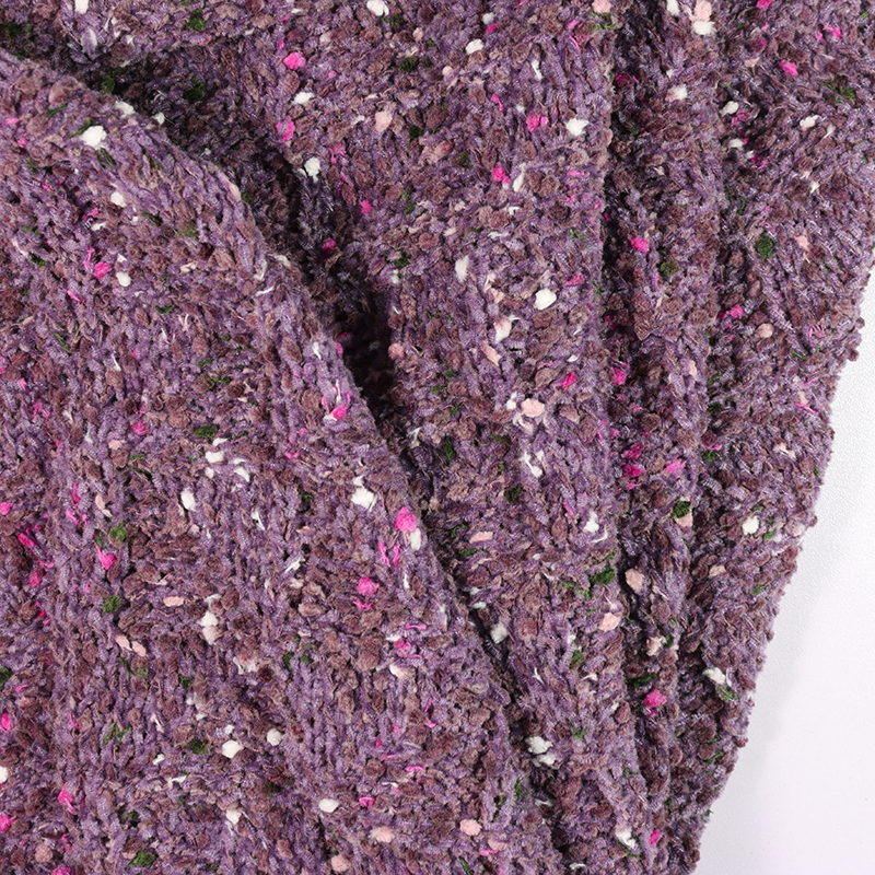 China Yarn for Ladies Vest (Sweater),Crop Top Pullover (Sweater),Dresses (Cardigan Button) (Sweater) Chenille Yarn Fancy Yarn Recycled Polyester Purple color buy from China wholesaler bulk order at wholesale price free worldwide shipping Alibaba