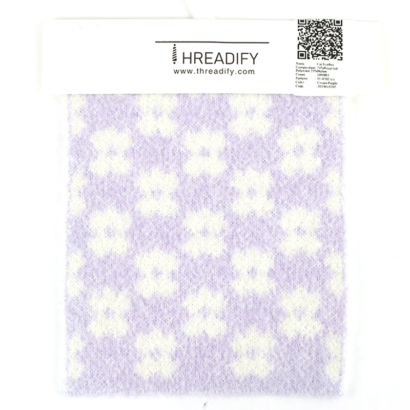 China Yarn for Dresses (Cardigan Open) (Sweater),Crop Top Pullover (Sweater) Cat Feather Yarn Fancy Yarn Recycled Polyester Nylon Cream Purple color buy from China wholesaler bulk order at wholesale price free worldwide shipping Alibaba