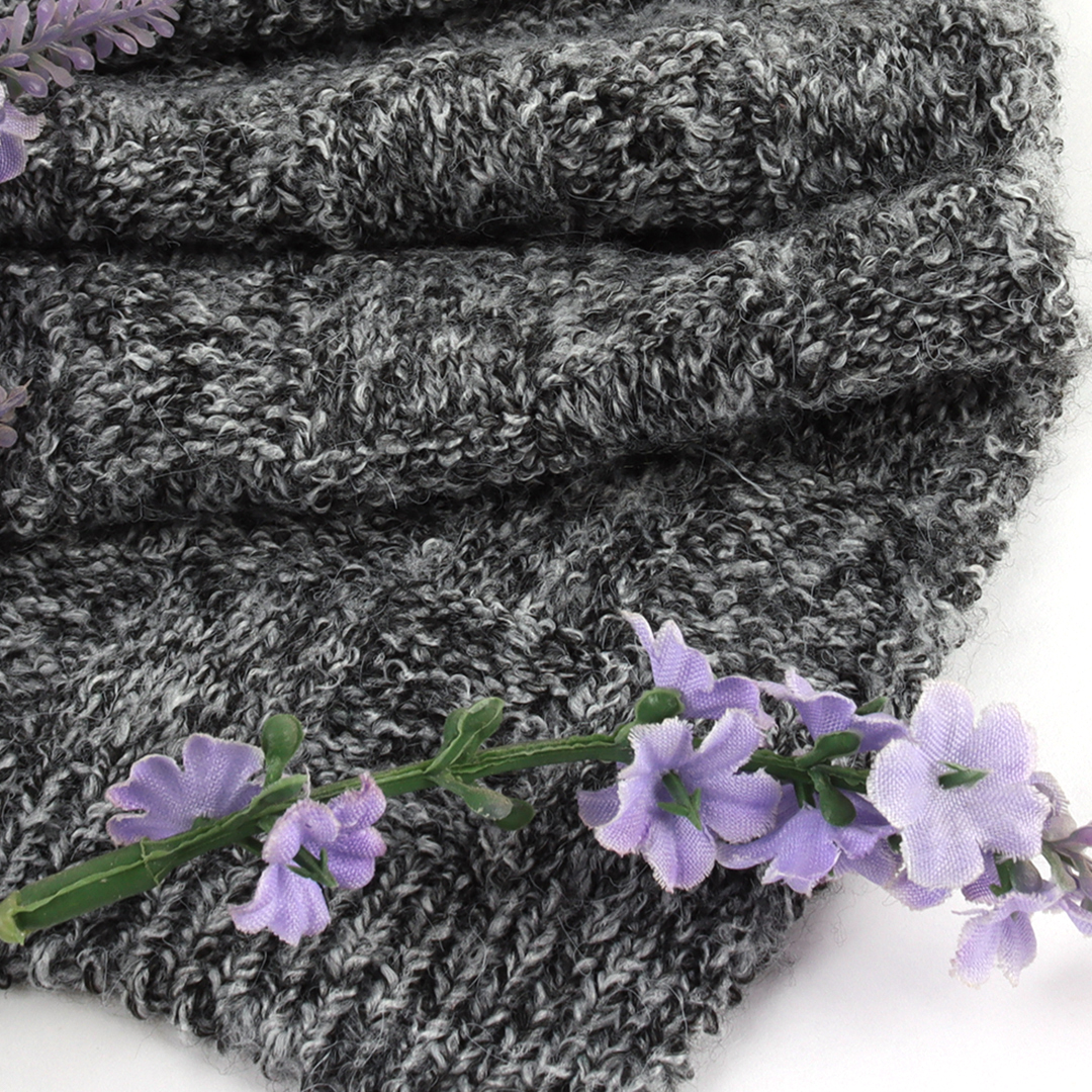 China Yarn for Polo T-shirt (Sweater),Crew Neck Pullover (Sweater),Half-Zipper Cardigan (Sweater) Mossy Yarn Fancy Yarn Recycled Polyester Nylon Spandex Grey Melange color buy from China wholesaler bulk order at wholesale price free worldwide shipping Alibaba