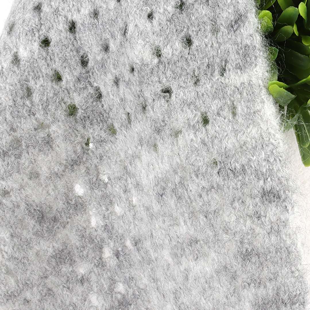 China Yarn for Open Cardigan (Sweater),Hoodie  (Sweater),Round Neck Pullover (Sweater) Mossy Yarn Fancy Yarn Recycled Polyester Nylon Spandex Grey Melange color buy from China wholesaler bulk order at wholesale price free worldwide shipping Alibaba