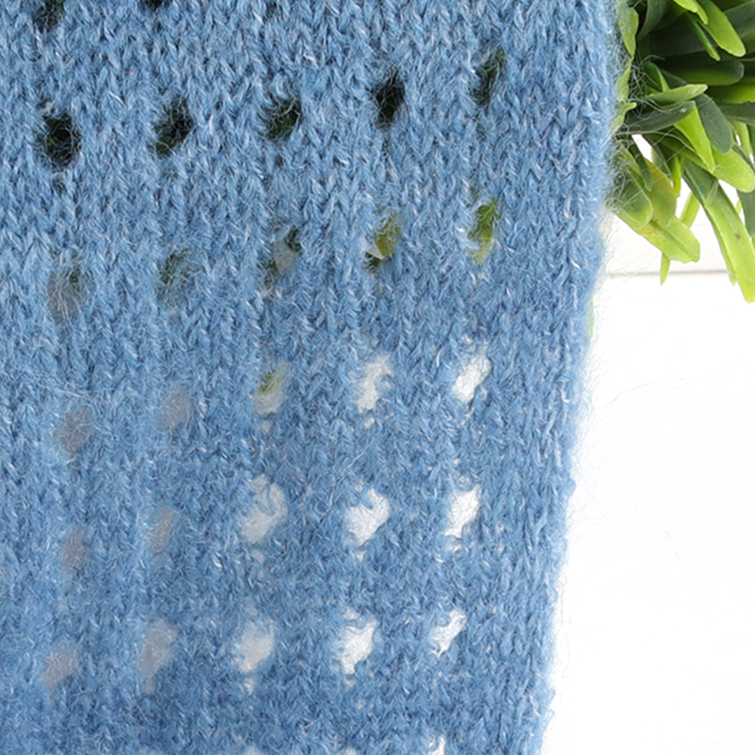 China Yarn for Dresses (Cardigan Button) (Sweater),Ladies Vest (Sweater)  Mossy Yarn Fancy Yarn Acrylic Nylon Recycled Polyester Spandex Blue Melange color buy from China wholesaler bulk order at wholesale price free worldwide shipping Alibaba