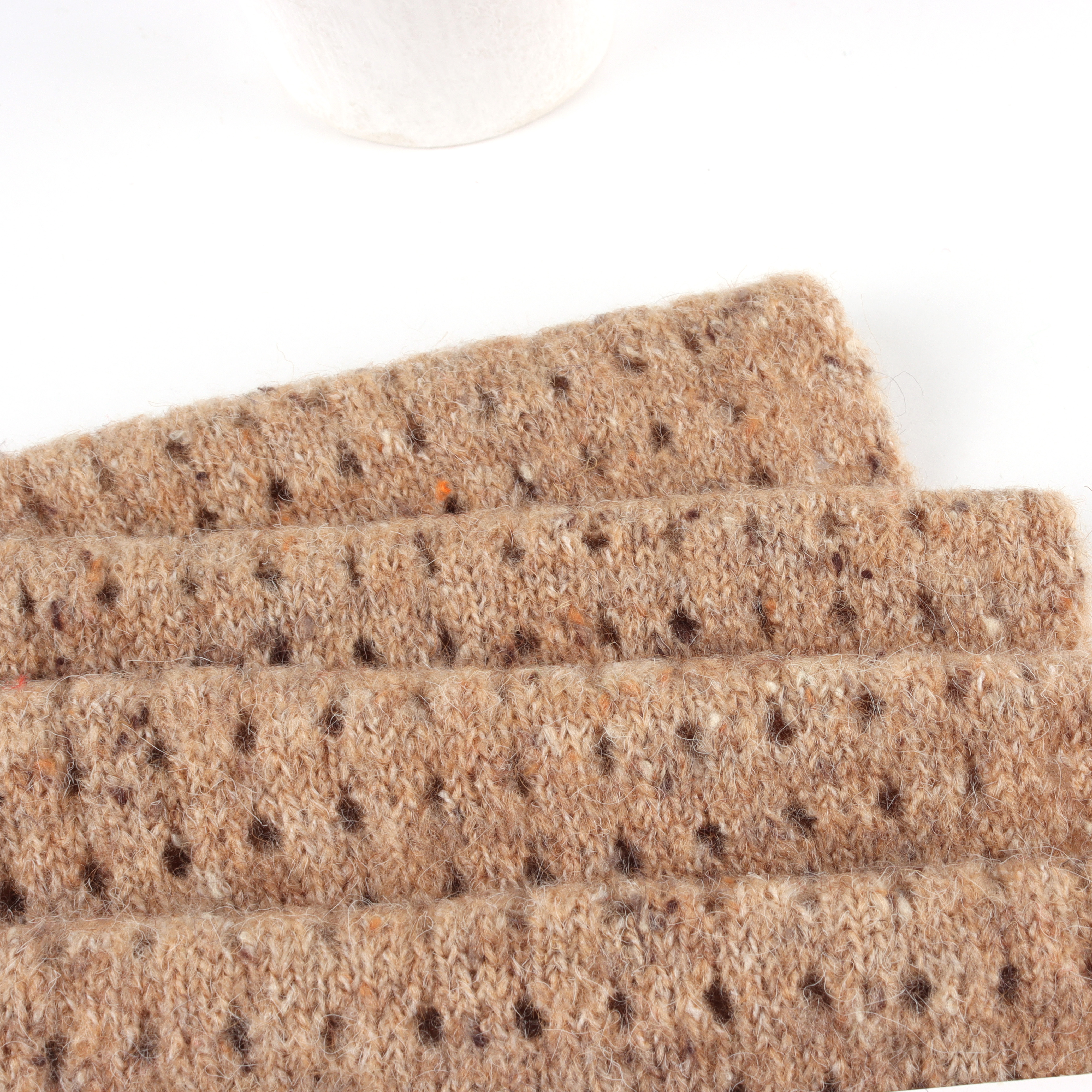 China Yarn for Dresses (Cardigan Open) (Sweater),Crop Top Pullover (Sweater) Mossy Yarn Fancy Yarn Recycled Polyester Acrylic Wool Spandex Light Brown color buy from China wholesaler bulk order at wholesale price free worldwide shipping Alibaba