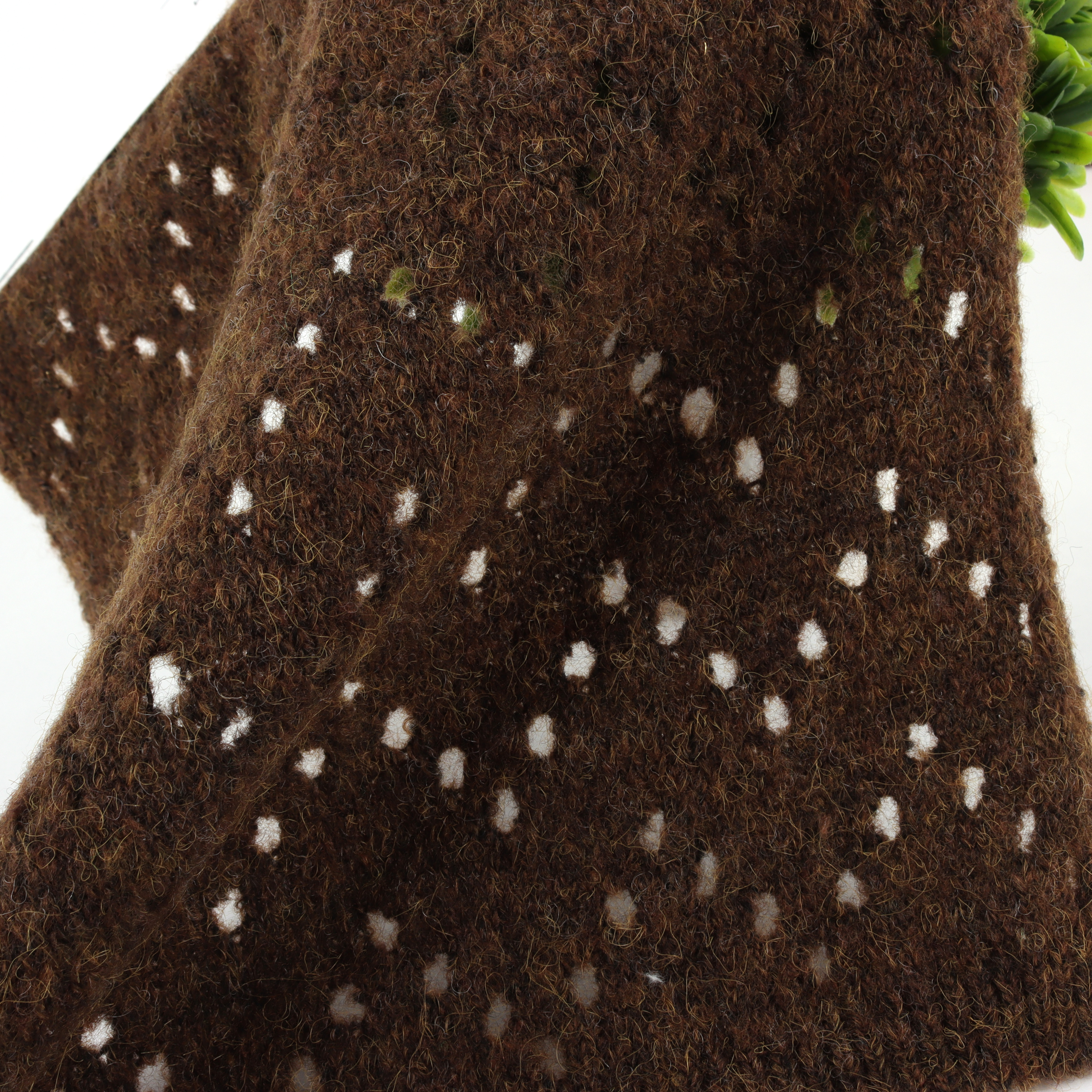 China Yarn for Dresses (Cardigan Button) (Sweater),Ladies Vest (Sweater)  Mossy Yarn Fancy Yarn Recycled Polyester Polyester Acrylic Wool Spandex Brown color buy from China wholesaler bulk order at wholesale price free worldwide shipping Alibaba