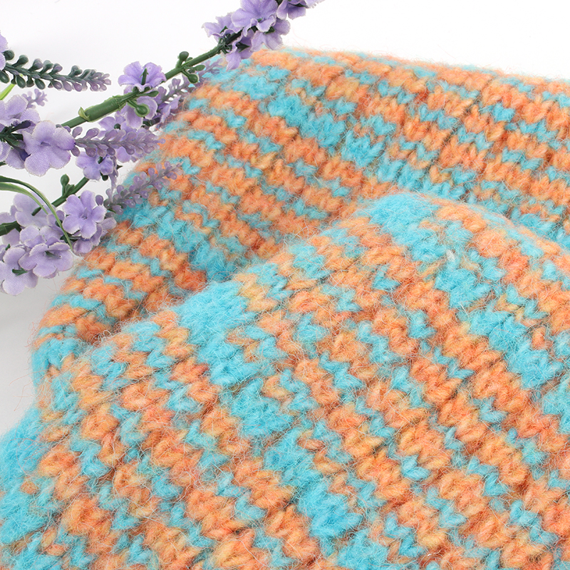 China Yarn for Half-Zipper Cardigan (Sweater),Knitted Trousers (Sweater),Knitted Jacket (Sweater) Air Spun Yarn Fancy Yarn Recycled Polyester Blue And Orange color buy from China wholesaler bulk order at wholesale price free worldwide shipping Alibaba