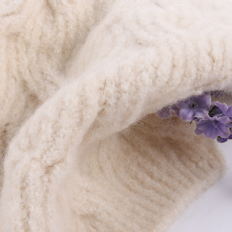 China Yarn for Polo T-shirt (Sweater),Crew Neck Pullover (Sweater),Half-Zipper Cardigan (Sweater) Mossy Yarn Fancy Yarn Recycled Polyester Acrylic RWS Wool Lurex Spandex Beige color buy from China wholesaler bulk order at wholesale price free worldwide shipping Alibaba