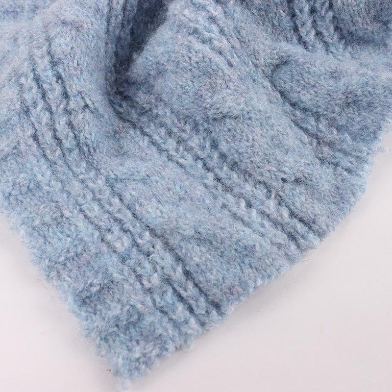 China Yarn for Open Cardigan (Sweater),Hoodie  (Sweater),Round Neck Pullover (Sweater) Mossy Yarn Fancy Yarn Recycled Polyester RWS Wool Spandex Blue color buy from China wholesaler bulk order at wholesale price free worldwide shipping Alibaba