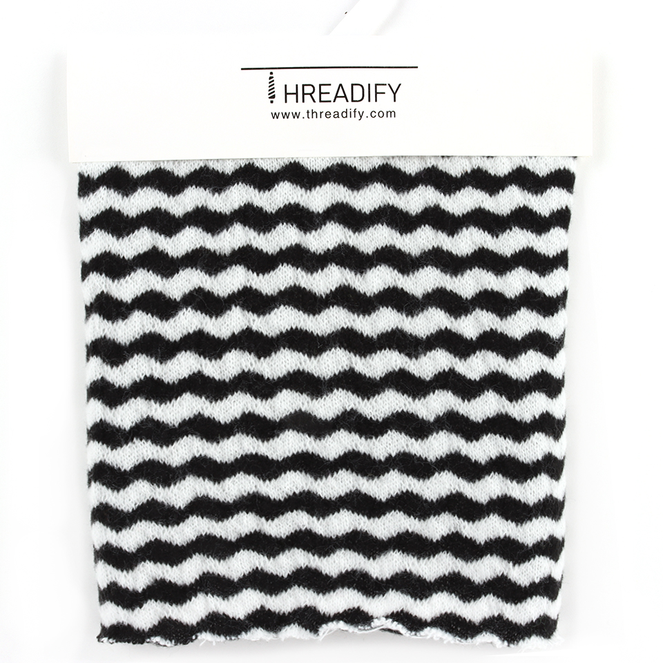 China Yarn for Polo T-shirt (Sweater),Crew Neck Pullover (Sweater),Half-Zipper Cardigan (Sweater) Mossy Yarn Fancy Yarn Polyester Black White Stripe color buy from China wholesaler bulk order at wholesale price free worldwide shipping Alibaba