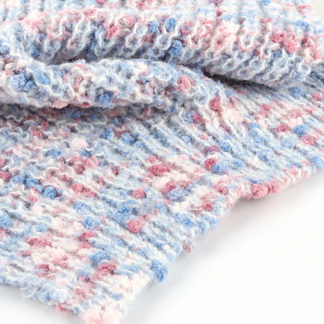 China Yarn for Dresses (Cardigan Open) (Sweater),Crop Top Pullover (Sweater) Boucle Yarn Fancy Yarn Recycled Polyester Polyester White And Bluish Pink color buy from China wholesaler bulk order at wholesale price free worldwide shipping Alibaba