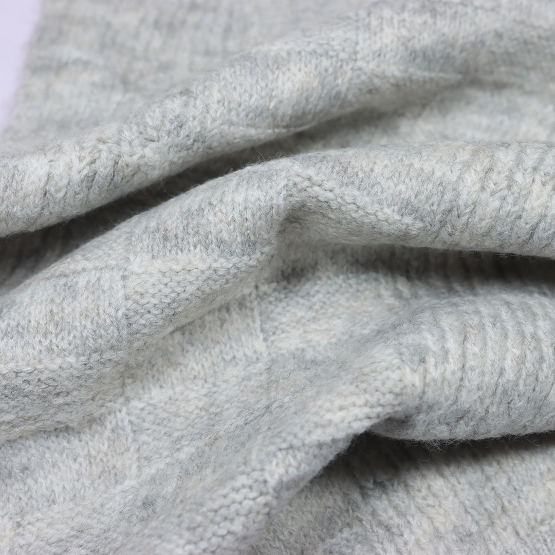 China Yarn for Knitted Jacket (Sweater),Hoodie  (Sweater),Half-Zipper Cardigan (Sweater) Mossy Yarn Fancy Yarn Acrylic Polyester Spandex Gray color buy from China wholesaler bulk order at wholesale price free worldwide shipping Alibaba