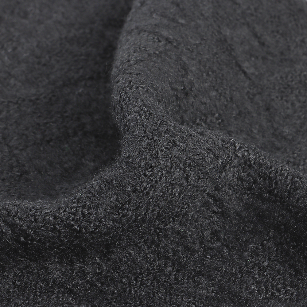 China Yarn for Polo T-shirt (Sweater),Crew Neck Pullover (Sweater),Half-Zipper Cardigan (Sweater) Mossy Yarn Fancy Yarn Recycled Polyester Acrylic Wool Spandex Black color buy from China wholesaler bulk order at wholesale price free worldwide shipping Alibaba