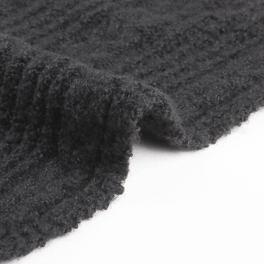 China Yarn for Open Cardigan (Sweater),Hoodie  (Sweater),Round Neck Pullover (Sweater) Mossy Yarn Fancy Yarn Acrylic Polyester Spandex Black color buy from China wholesaler bulk order at wholesale price free worldwide shipping Alibaba
