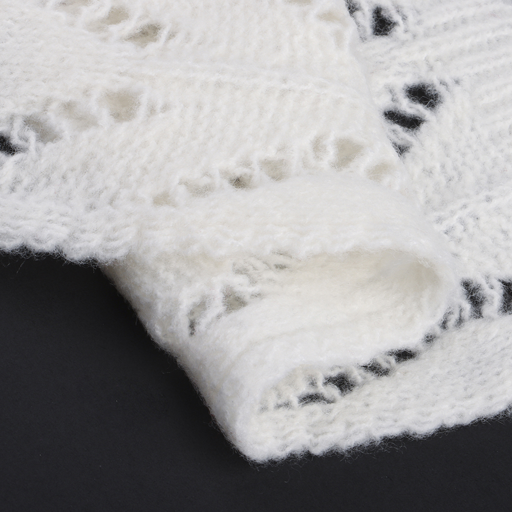 China Yarn for Dresses (Cardigan Button) (Sweater),Ladies Vest (Sweater)  Mossy Yarn Fancy Yarn Polyester Spandex White color buy from China wholesaler bulk order at wholesale price free worldwide shipping Alibaba