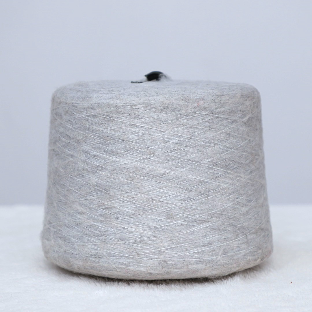 China Yarn for Knitted Jacket (Sweater),Hoodie  (Sweater),Half-Zipper Cardigan (Sweater) Mossy Yarn Fancy Yarn Acrylic Polyester Spandex Gray color buy from China wholesaler bulk order at wholesale price free worldwide shipping Alibaba