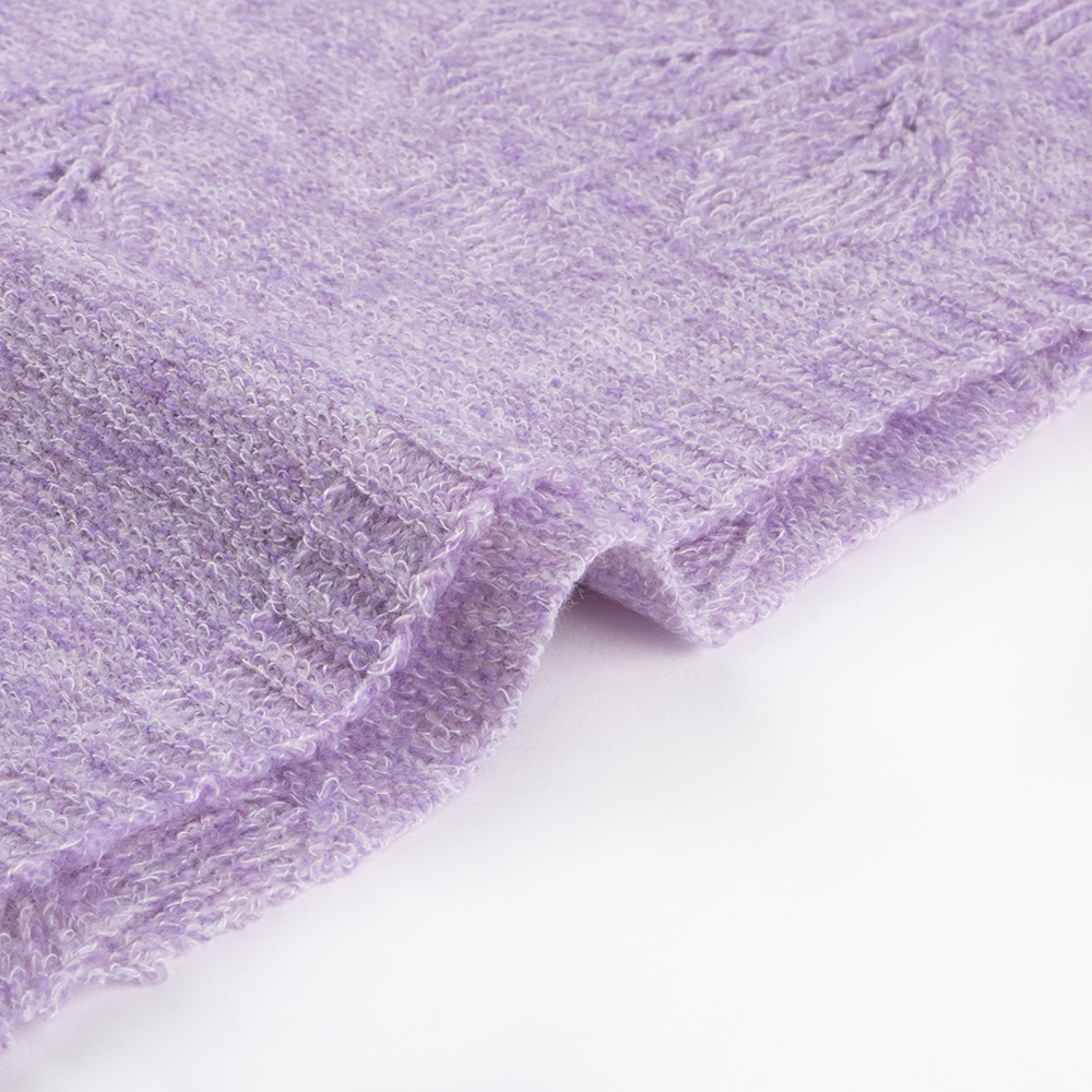 China Yarn for Dresses (Cardigan Button) (Sweater),Ladies Vest (Sweater)  Mossy Yarn Fancy Yarn Polyester Cotton Lyocell Spandex violet color buy from China wholesaler bulk order at wholesale price free worldwide shipping Alibaba