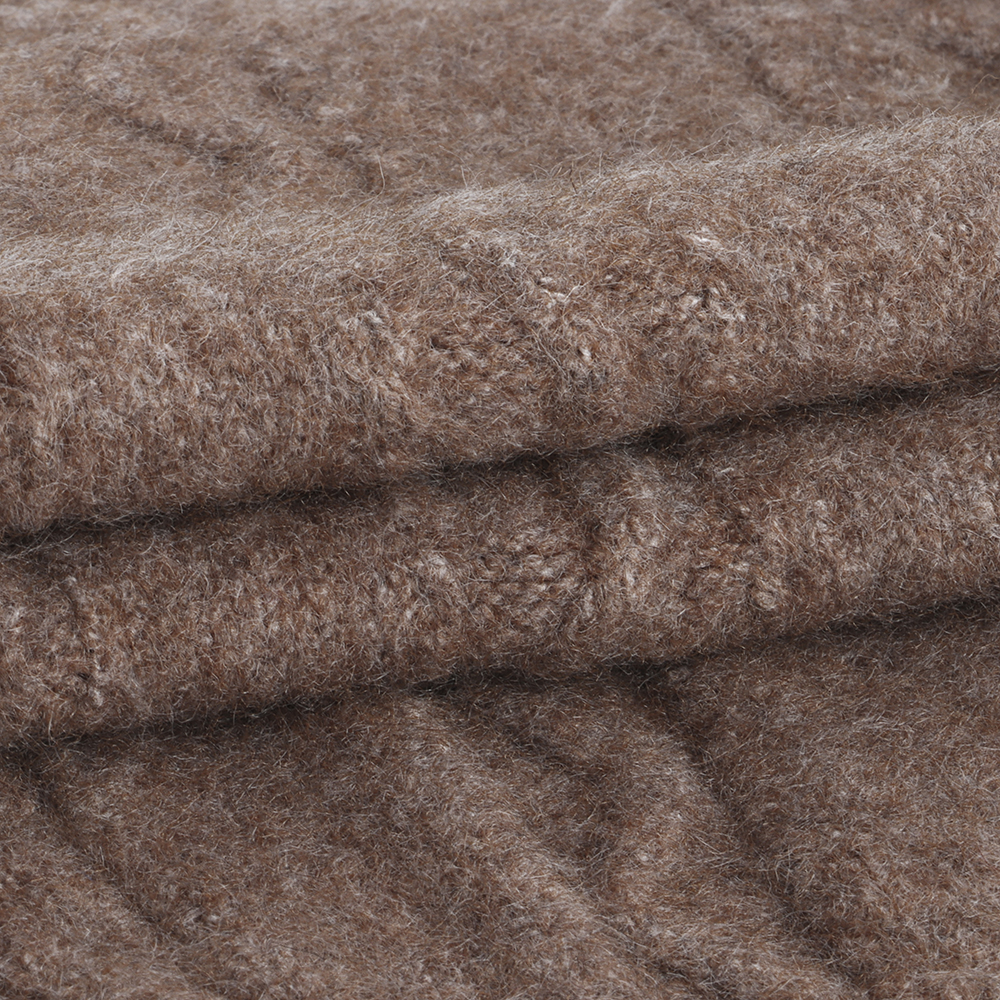 China Yarn for Dresses (Cardigan Button) (Sweater),Ladies Vest (Sweater)  Mossy Yarn Fancy Yarn Recycled Polyester Acrylic Nylon Spandex Brown color buy from China wholesaler bulk order at wholesale price free worldwide shipping Alibaba