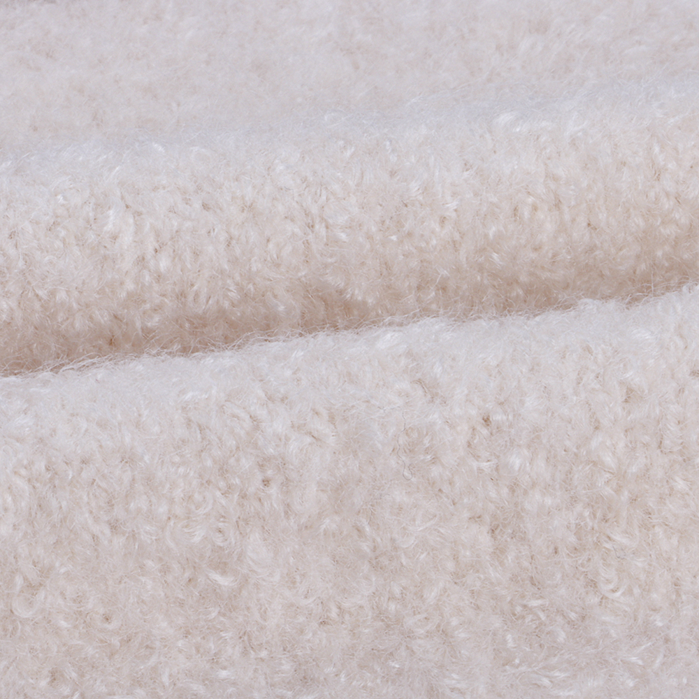 China Yarn for Half-Zipper Cardigan (Sweater),Knitted Jacket (Sweater),Knitted Trousers (Sweater) Boucle Yarn Fancy Yarn Polyester Nylon Spandex Beige color buy from China wholesaler bulk order at wholesale price free worldwide shipping Alibaba