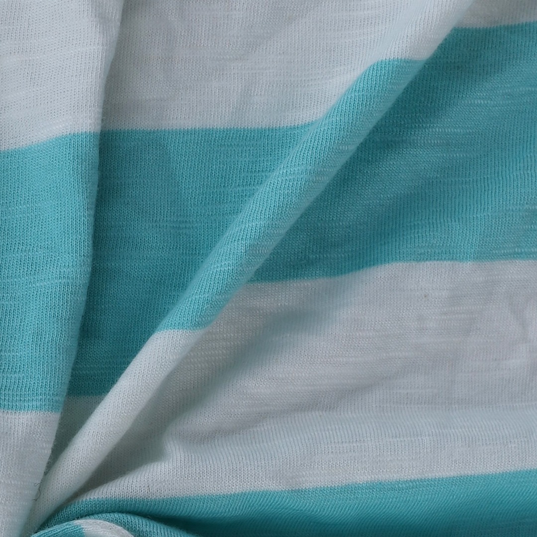 India Fabric for T-Shirt,Pajamas,Loungewear,Yoga Pants,Tracksuits Single Jersey Knit Fabric Cotton Light Blue/white color buy from India wholesaler bulk order at wholesale price free worldwide shipping Alibaba