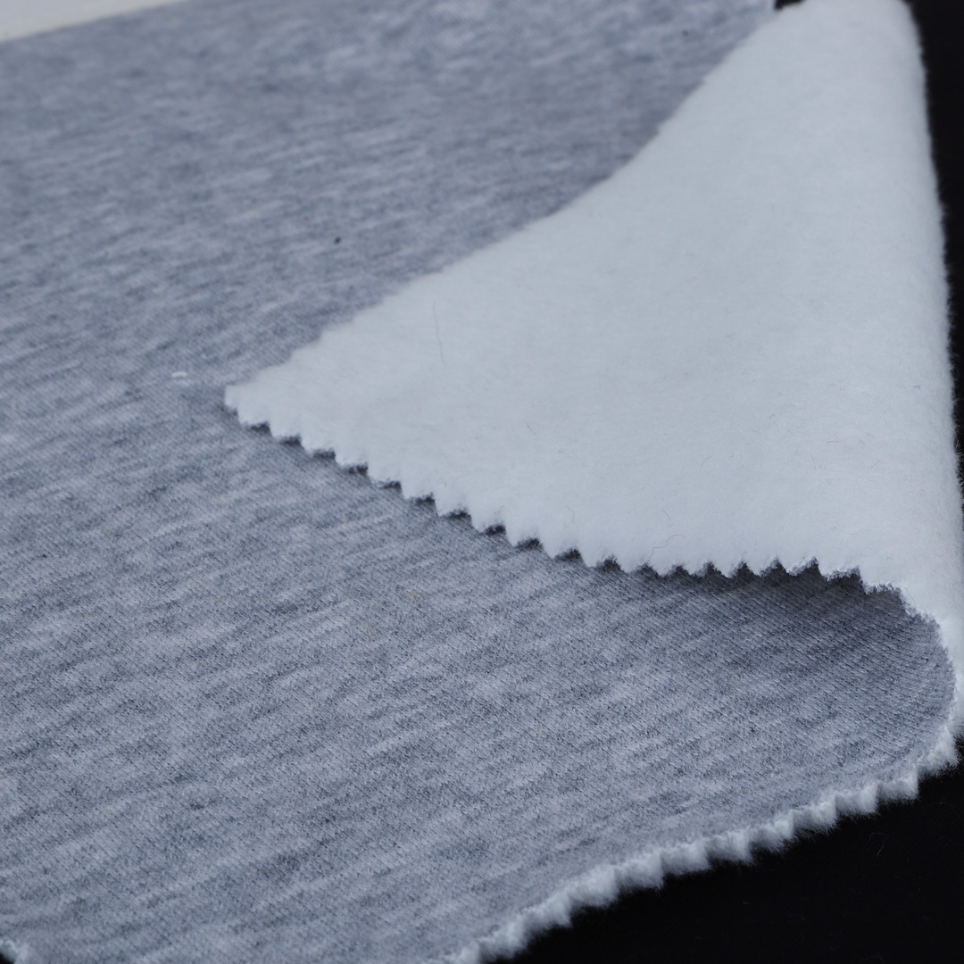 China Fabric for Hoodie,Sweatshirt,Jacket Fleece Knit Fabric Polyester Cotton Spandex Lighr Grey color buy from China wholesaler bulk order at wholesale price free worldwide shipping Alibaba