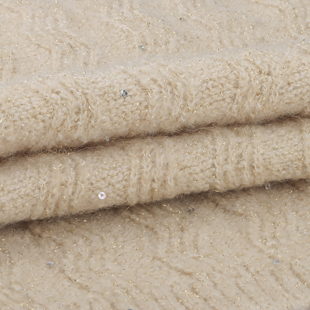 China Yarn for Open Cardigan (Sweater),Round Neck Pullover (Sweater),Hoodie  (Sweater) Mossy Yarn Fancy Yarn Recycled Nylon Lurex beige color buy from China wholesaler bulk order at wholesale price free worldwide shipping Alibaba