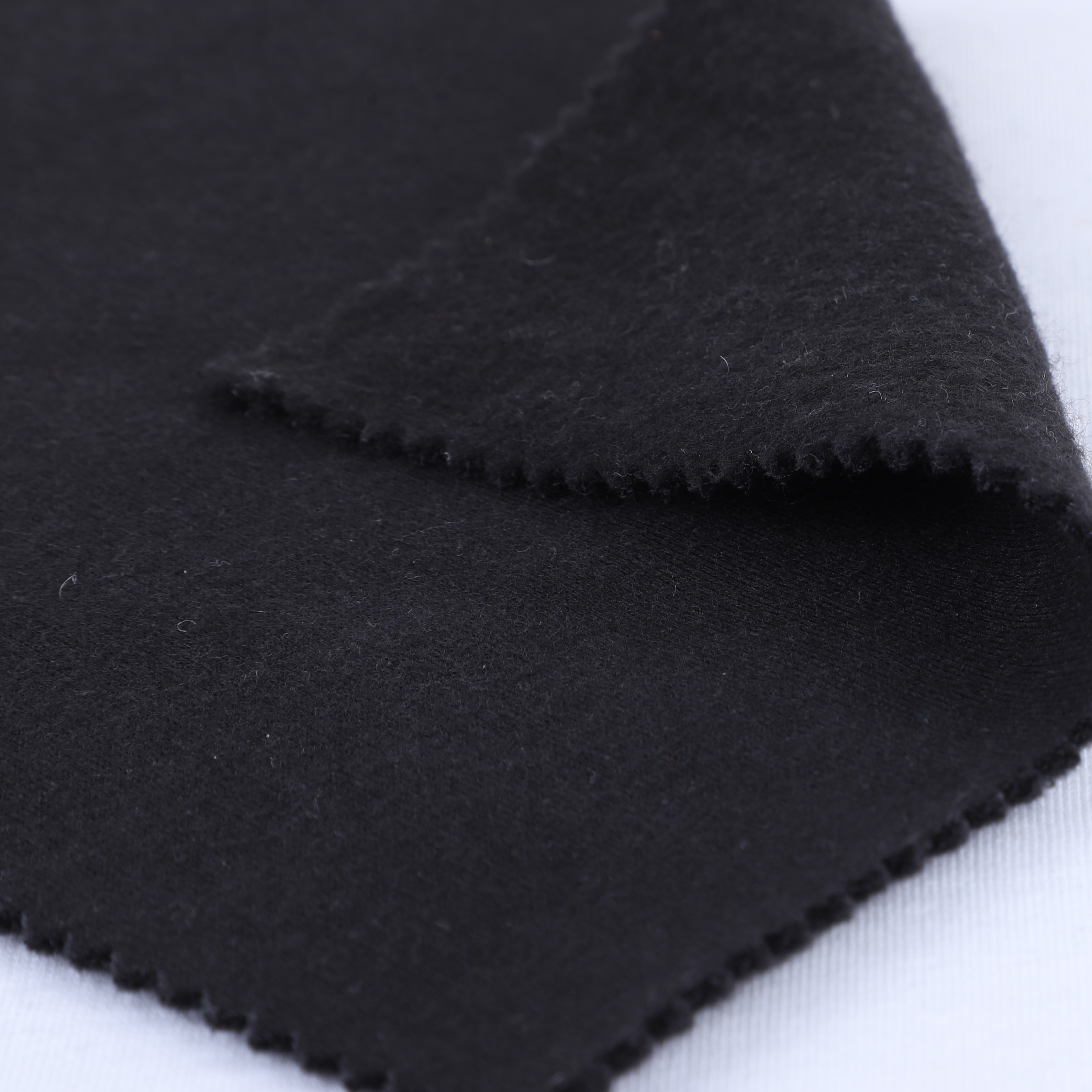 China Fabric for Hoodie,Sweatshirt,Jacket Fleece Knit Fabric Polyester Cotton Black color buy from China wholesaler bulk order at wholesale price free worldwide shipping Alibaba