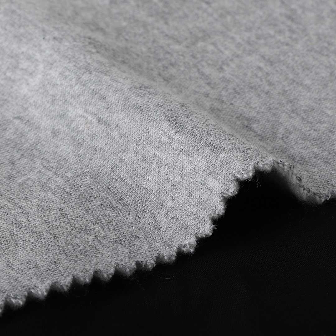 China Fabric for Hoodie,Sweatshirt,Jacket Fleece Knit Fabric Cotton Polyester Grey color buy from China wholesaler bulk order at wholesale price free worldwide shipping Alibaba