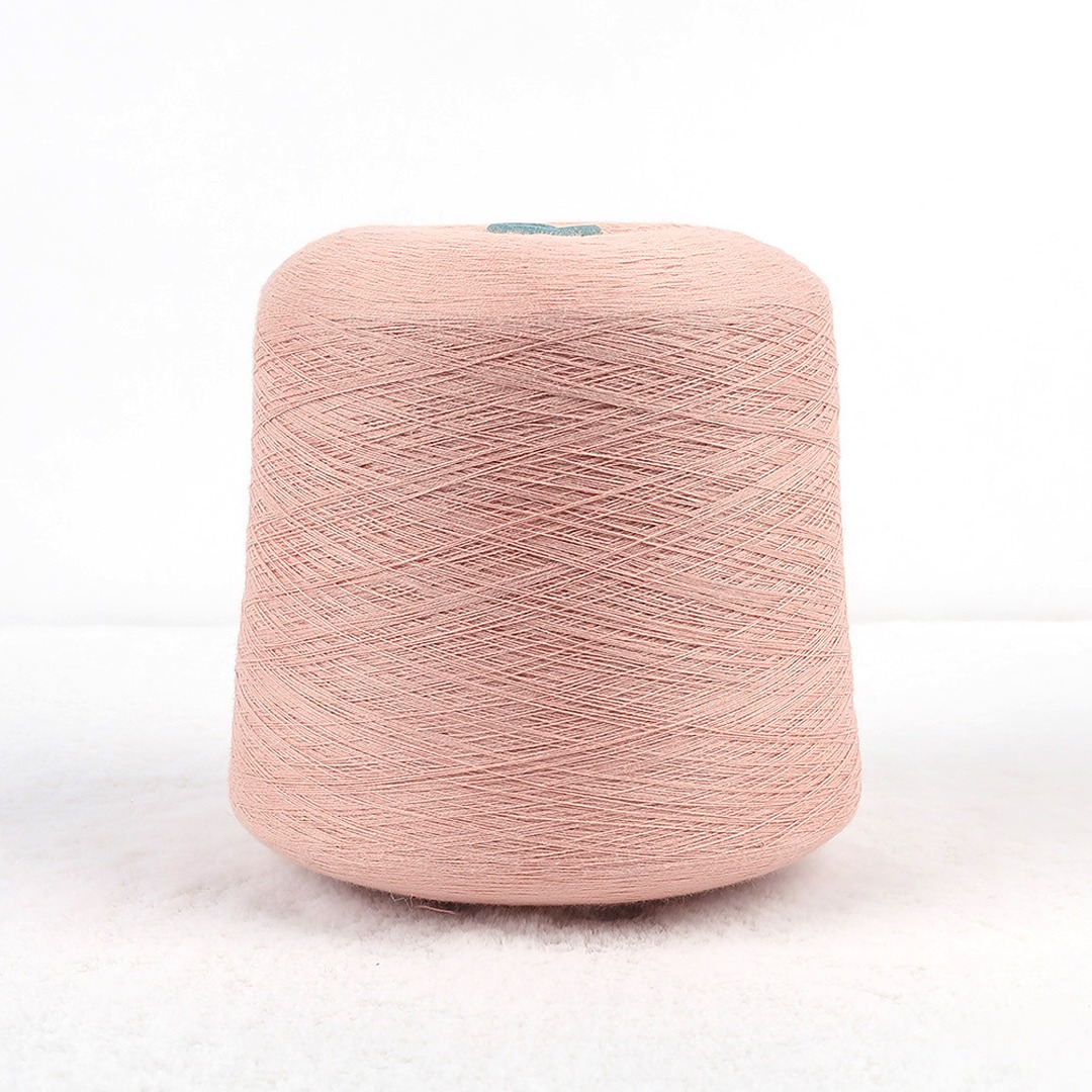 China Yarn for Shirt Long Sleeve Button (Sweater),Polo T-shirt (Sweater),Hoodie  (Sweater) Ring Spun Regular Yarn BCI Cotton Light Orange color buy from China wholesaler bulk order at wholesale price free worldwide shipping Alibaba