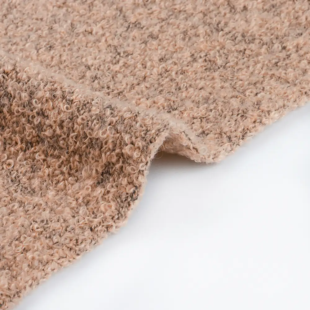 China Yarn for Dresses (Cardigan Open) (Sweater),Crop Top Pullover (Sweater) Boucle Yarn Fancy Yarn Acrylic Polyester Orange Melange color buy from China wholesaler bulk order at wholesale price free worldwide shipping Alibaba