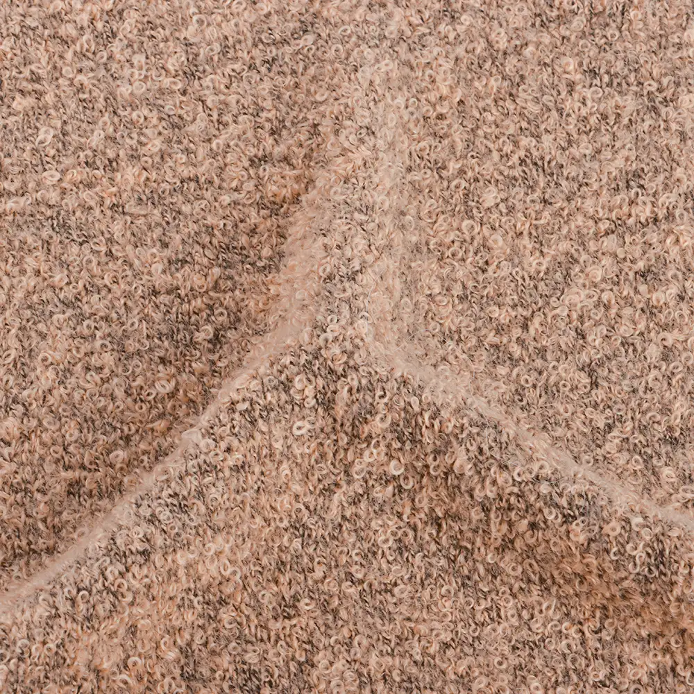 China Yarn for Dresses (Cardigan Open) (Sweater),Crop Top Pullover (Sweater) Boucle Yarn Fancy Yarn Acrylic Polyester Orange Melange color buy from China wholesaler bulk order at wholesale price free worldwide shipping Alibaba