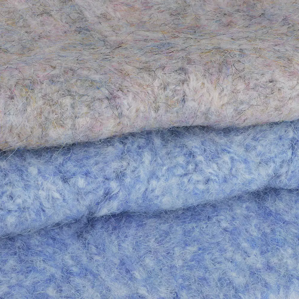 China Yarn for Half-Zipper Cardigan (Sweater),Crew Neck Pullover (Sweater),Polo T-shirt (Sweater) Mossy Yarn Fancy Yarn Recycled Polyester Polyester Acrylic Wool Spandex Blue color buy from China wholesaler bulk order at wholesale price free worldwide shipping Alibaba