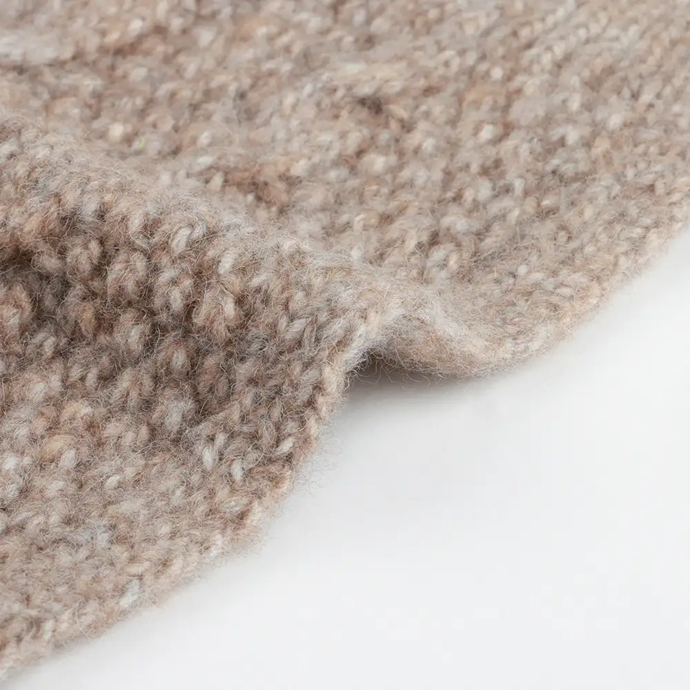 China Yarn for Half-Zipper Cardigan (Sweater),Knitted Jacket (Sweater),Hoodie  (Sweater) Air Spun Yarn Fancy Yarn Recycled Polyester Recycled Acrylic RWS Wool Recycled Nylon Camel color buy from China wholesaler bulk order at wholesale price free worldwide shipping Alibaba