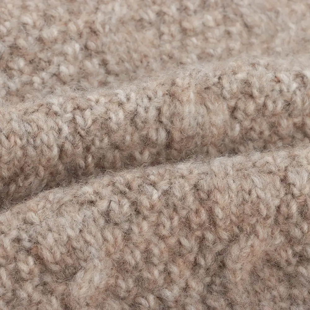 China Yarn for Half-Zipper Cardigan (Sweater),Knitted Jacket (Sweater),Hoodie  (Sweater) Air Spun Yarn Fancy Yarn Recycled Polyester Recycled Acrylic RWS Wool Recycled Nylon Camel color buy from China wholesaler bulk order at wholesale price free worldwide shipping Alibaba