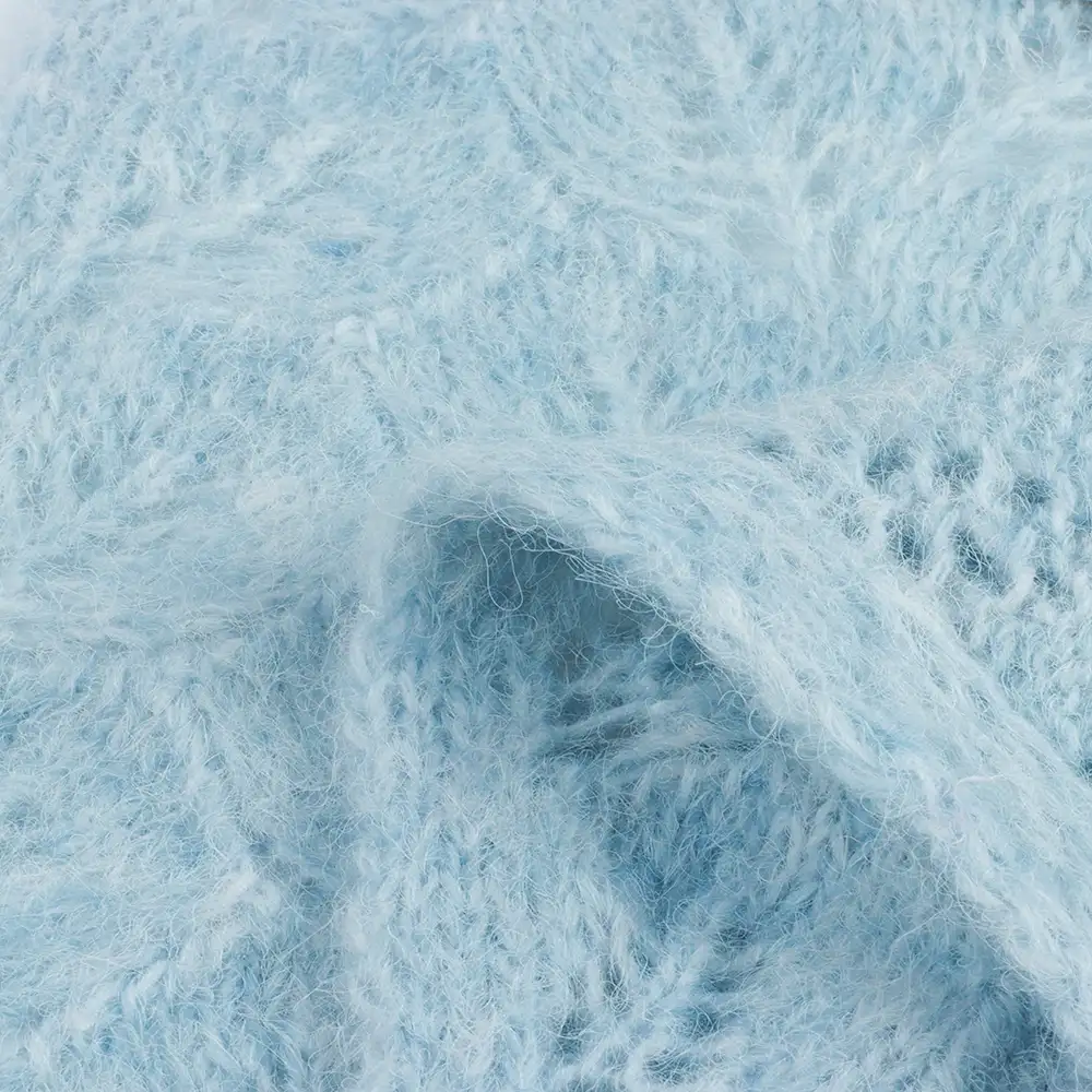 China Yarn for Polo T-shirt (Sweater),Crew Neck Pullover (Sweater),Half-Zipper Cardigan (Sweater) Mossy Yarn Fancy Yarn Nylon Acrylic Polyester Wool blue /pink color buy from China wholesaler bulk order at wholesale price free worldwide shipping Alibaba