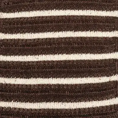 China Yarn for Dresses (Cardigan Button) (Sweater),Ladies Vest (Sweater)  Shiny Chenille Fancy Yarn Polyester Brown Stripe color buy from China wholesaler bulk order at wholesale price free worldwide shipping Alibaba