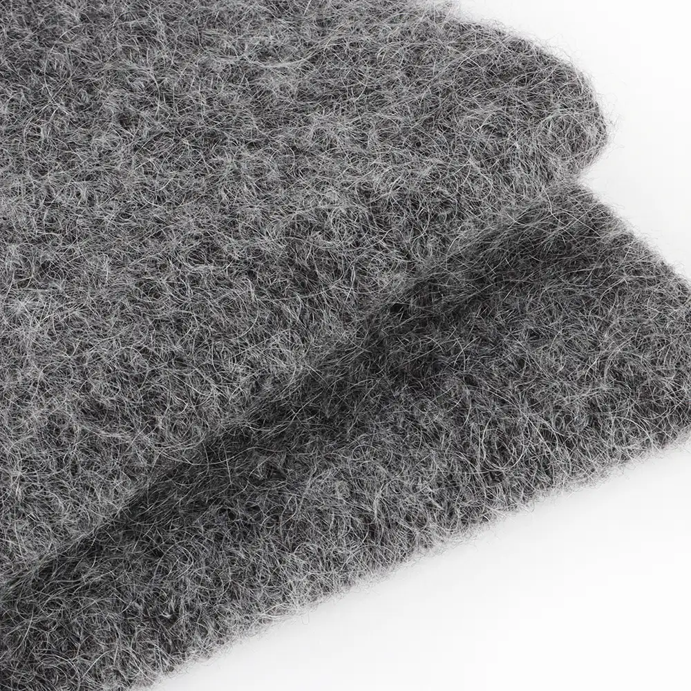 China Yarn for Open Cardigan (Sweater),Round Neck Pullover (Sweater),Hoodie  (Sweater) Mossy Yarn Fancy Yarn Mohair Wool Nylon Spandex grey color buy from China wholesaler bulk order at wholesale price free worldwide shipping Alibaba