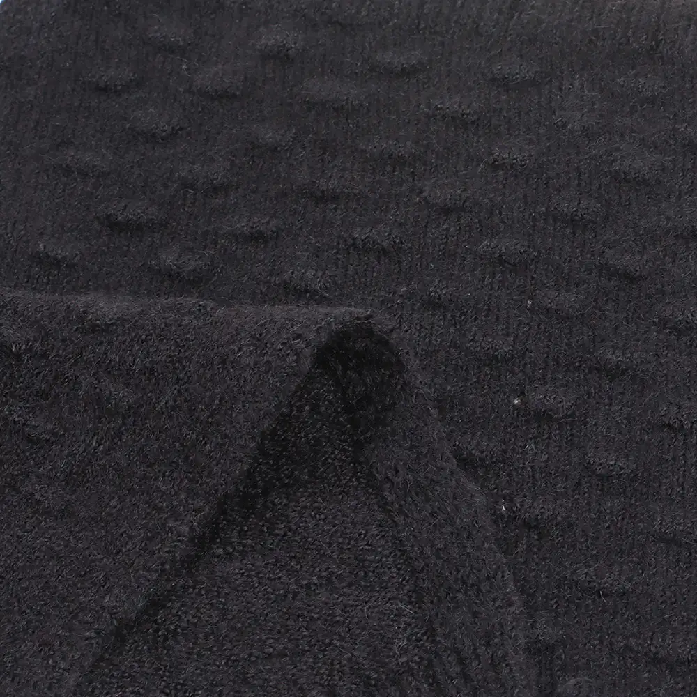 China Yarn for Half-Zipper Cardigan (Sweater),Knitted Trousers (Sweater),Knitted Jacket (Sweater) Mossy Yarn Fancy Yarn Acrylic Nylon Recycled Polyester Spandex black color buy from China wholesaler bulk order at wholesale price free worldwide shipping Alibaba