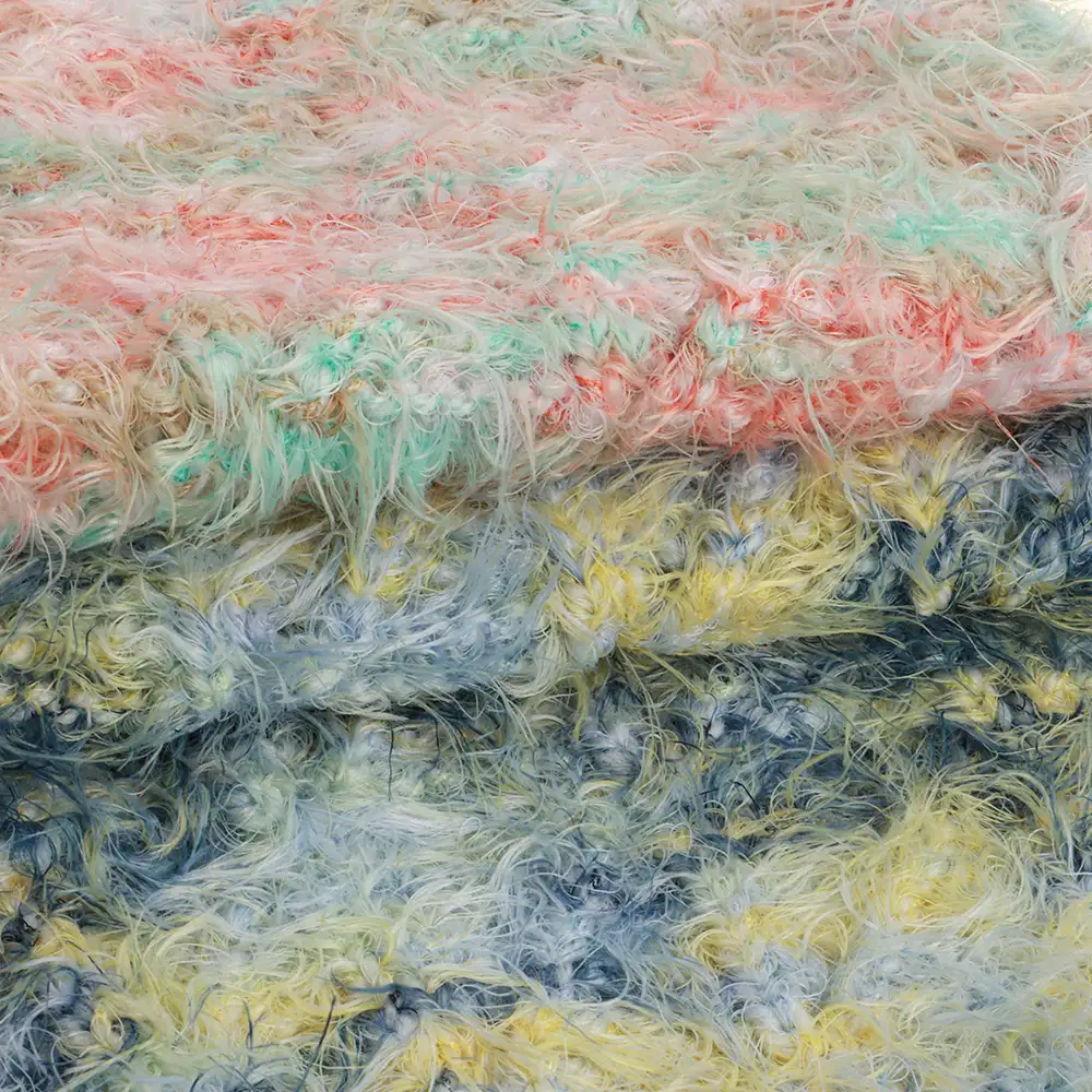 China Yarn for Dresses (Cardigan Open) (Sweater),Crop Top Pullover (Sweater) Feather Yarn Fancy Yarn Nylon Polyester colour mixture color buy from China wholesaler bulk order at wholesale price free worldwide shipping Alibaba