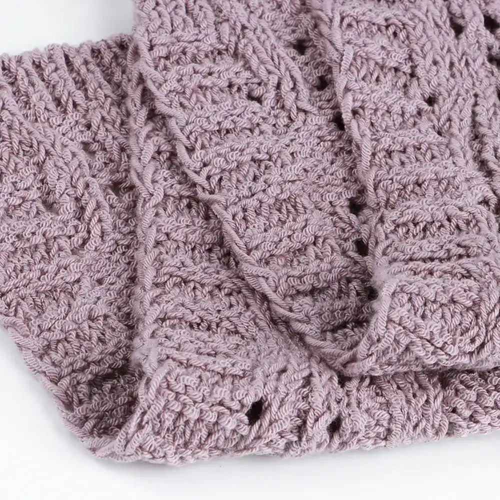 China Yarn for Dresses (Cardigan Button) (Sweater),Ladies Vest (Sweater)  Flat Tape Yarn Fancy Yarn BCI Cotton Recycled Polyester purple color buy from China wholesaler bulk order at wholesale price free worldwide shipping Alibaba