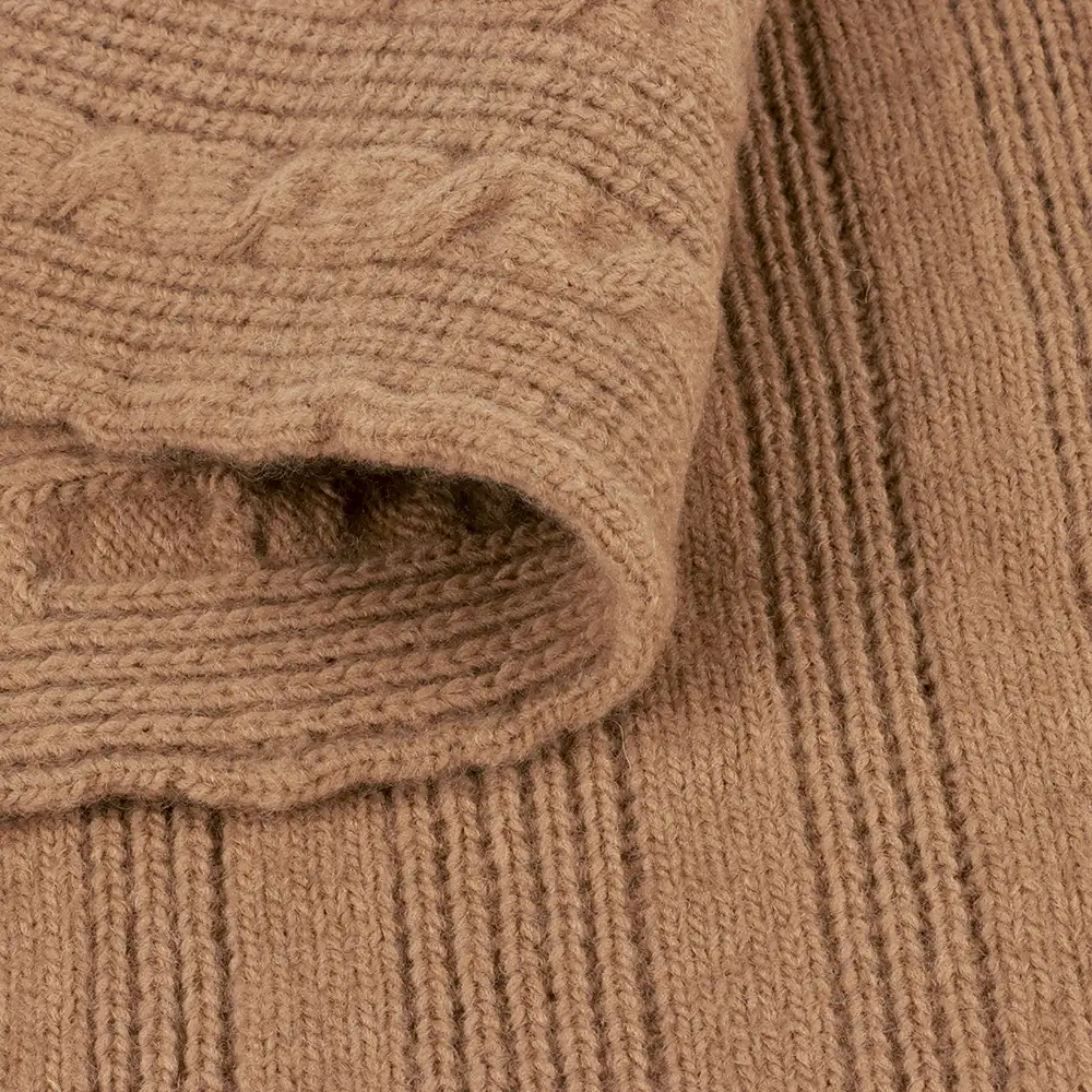 China Yarn for Knitted Jacket (Sweater),Hoodie  (Sweater),Half-Zipper Cardigan (Sweater) Air Spun Yarn Fancy Yarn Recycled Polyester Acrylic Wool brown color buy from China wholesaler bulk order at wholesale price free worldwide shipping Alibaba