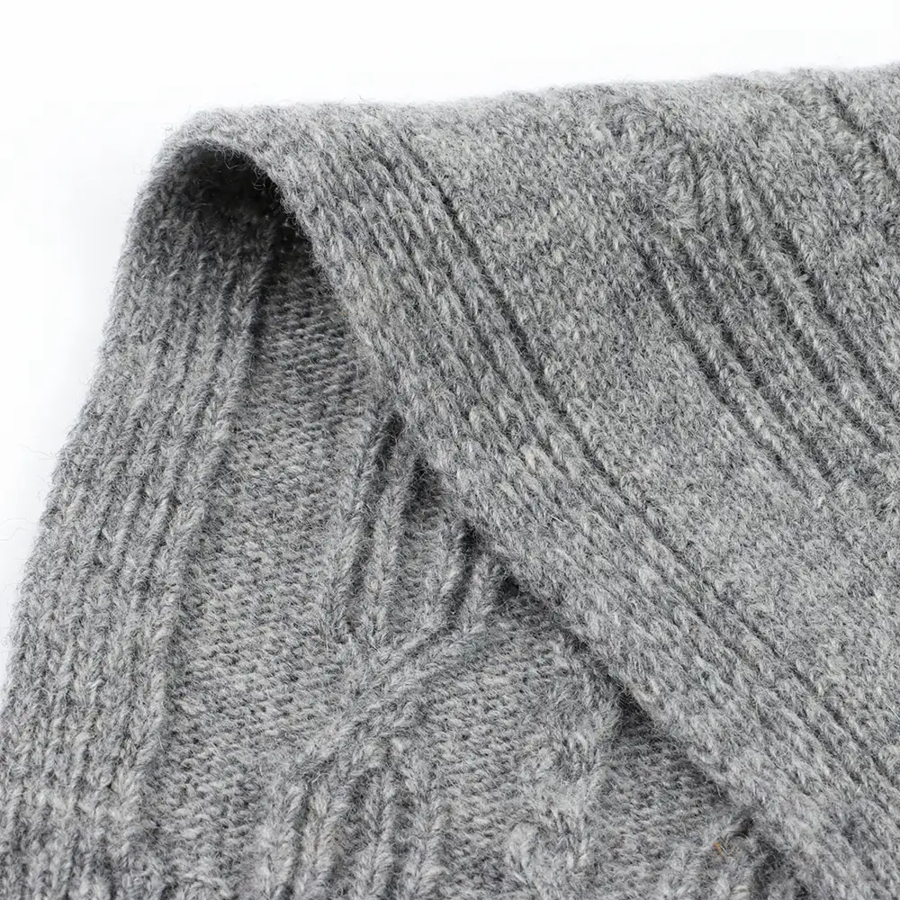 China Yarn for Dresses (Cardigan Open) (Sweater),Crop Top Pullover (Sweater) Mossy Yarn Fancy Yarn Lambswool Nylon grey whith yellow color buy from China wholesaler bulk order at wholesale price free worldwide shipping Alibaba