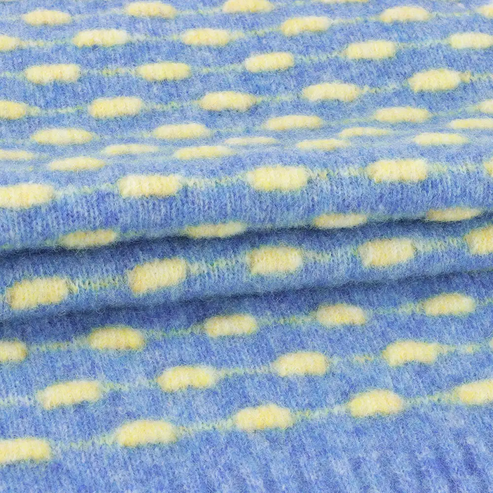 China Yarn for Open Cardigan (Sweater),Hoodie  (Sweater),Round Neck Pullover (Sweater) Mossy Yarn Fancy Yarn Wool Recycled Polyester Nylon Spandex blue color buy from China wholesaler bulk order at wholesale price free worldwide shipping Alibaba