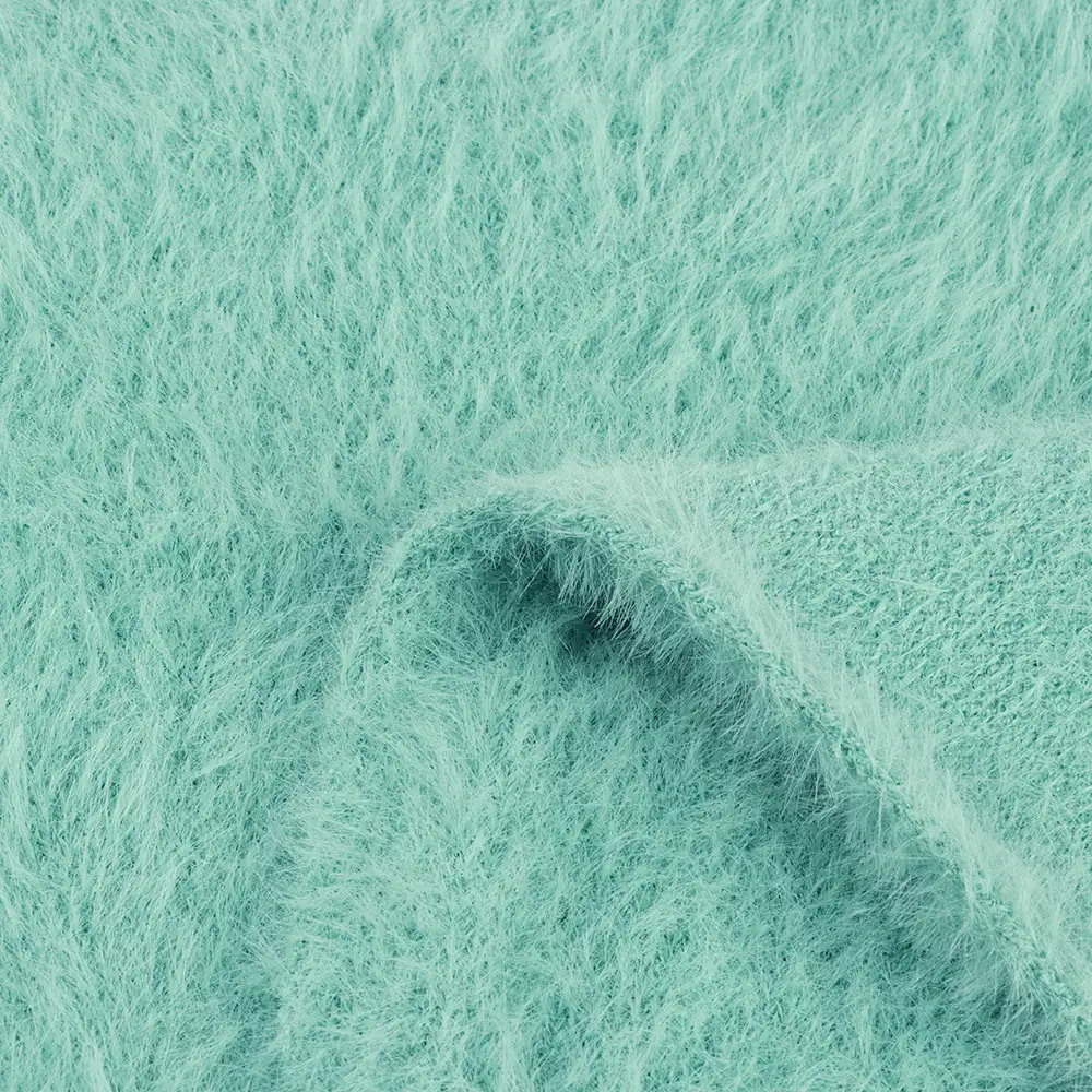 China Yarn for Crop Top Pullover (Sweater),Dresses (Cardigan Open) (Sweater) Cat Feather Yarn Fancy Yarn Recycled Polyester green color buy from China wholesaler bulk order at wholesale price free worldwide shipping Alibaba