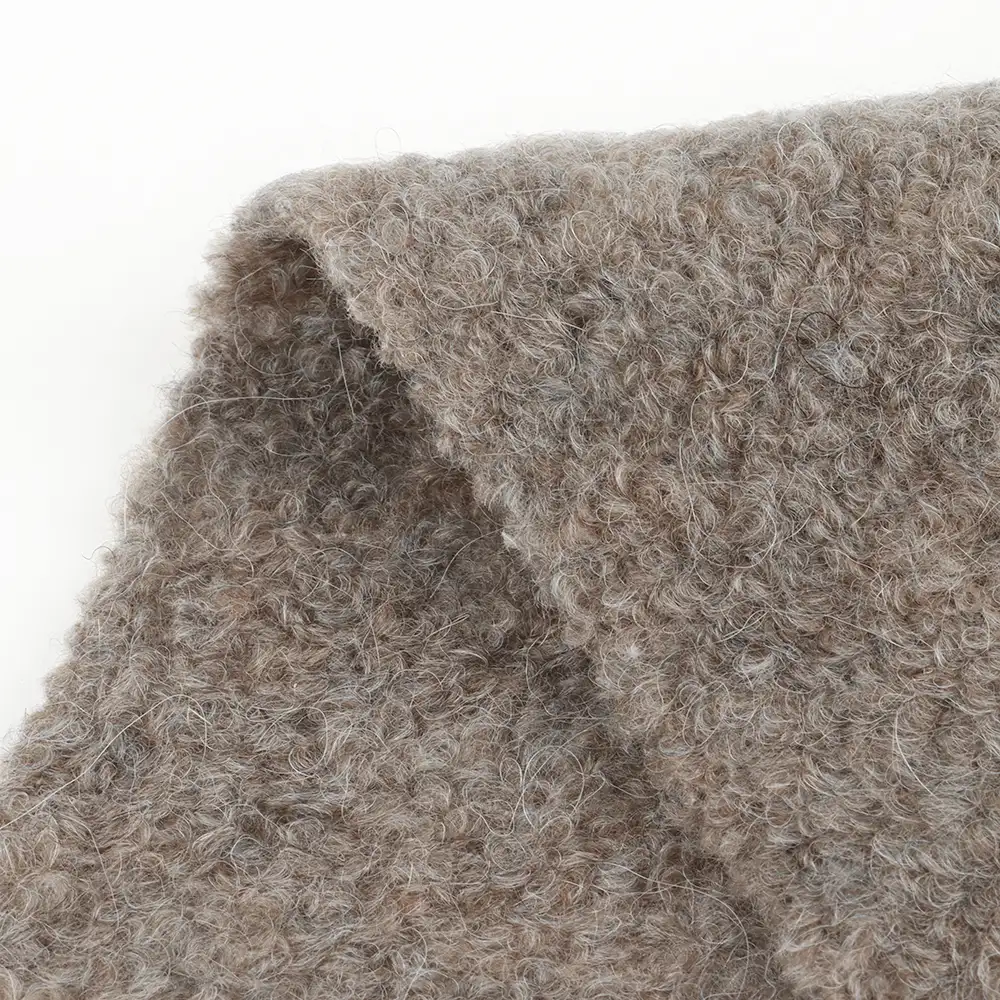 China Yarn for Ladies Vest (Sweater),Crop Top Pullover (Sweater),Dresses (Cardigan Button) (Sweater) Boucle Yarn Fancy Yarn Wool Alpaca Nylon Spandex brown color buy from China wholesaler bulk order at wholesale price free worldwide shipping Alibaba