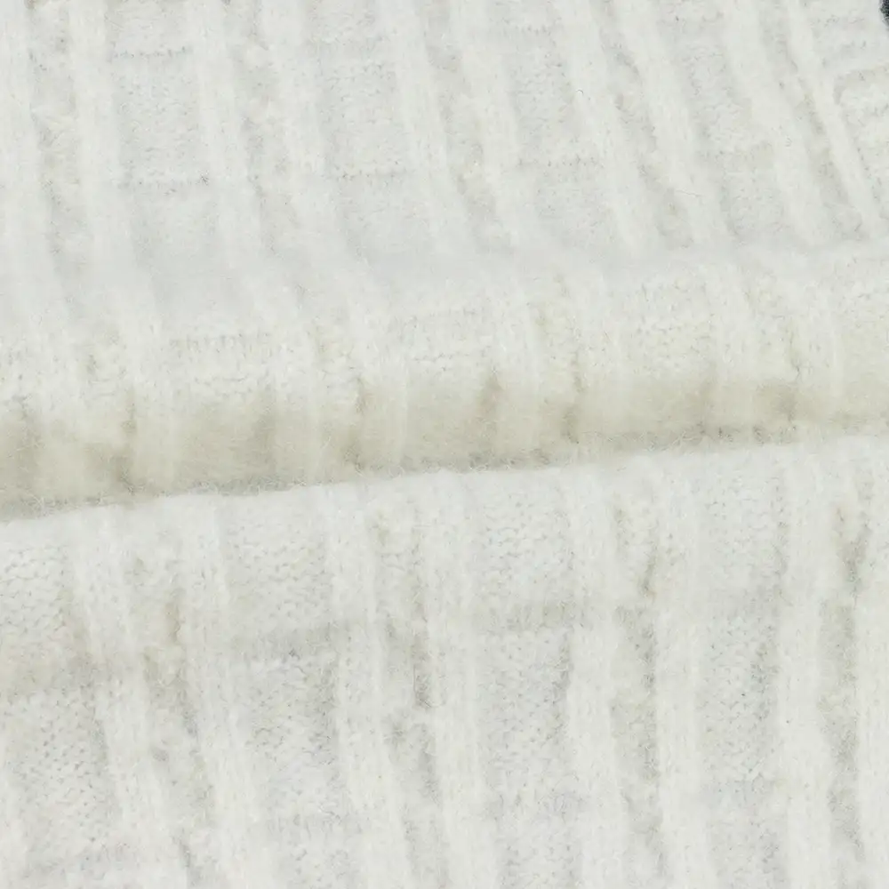 China Yarn for Polo T-shirt (Sweater),Crew Neck Pullover (Sweater),Half-Zipper Cardigan (Sweater) Mossy Yarn Fancy Yarn Recycled Polyester Wool Spandex white color buy from China wholesaler bulk order at wholesale price free worldwide shipping Alibaba