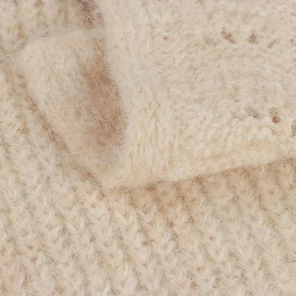 China Yarn for Open Cardigan (Sweater),Hoodie  (Sweater),Round Neck Pullover (Sweater) Mossy Yarn Fancy Yarn Recycled Polyester Acrylic Nylon Wool Spandex begie color buy from China wholesaler bulk order at wholesale price free worldwide shipping Alibaba