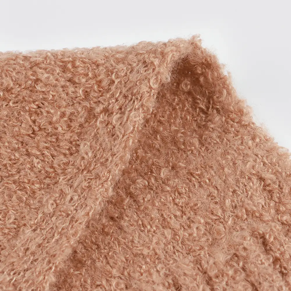 China Yarn for Knitted Jacket (Sweater),Hoodie  (Sweater),Half-Zipper Cardigan (Sweater) Boucle Yarn Fancy Yarn Acrylic Nylon Wool blue color buy from China wholesaler bulk order at wholesale price free worldwide shipping Alibaba