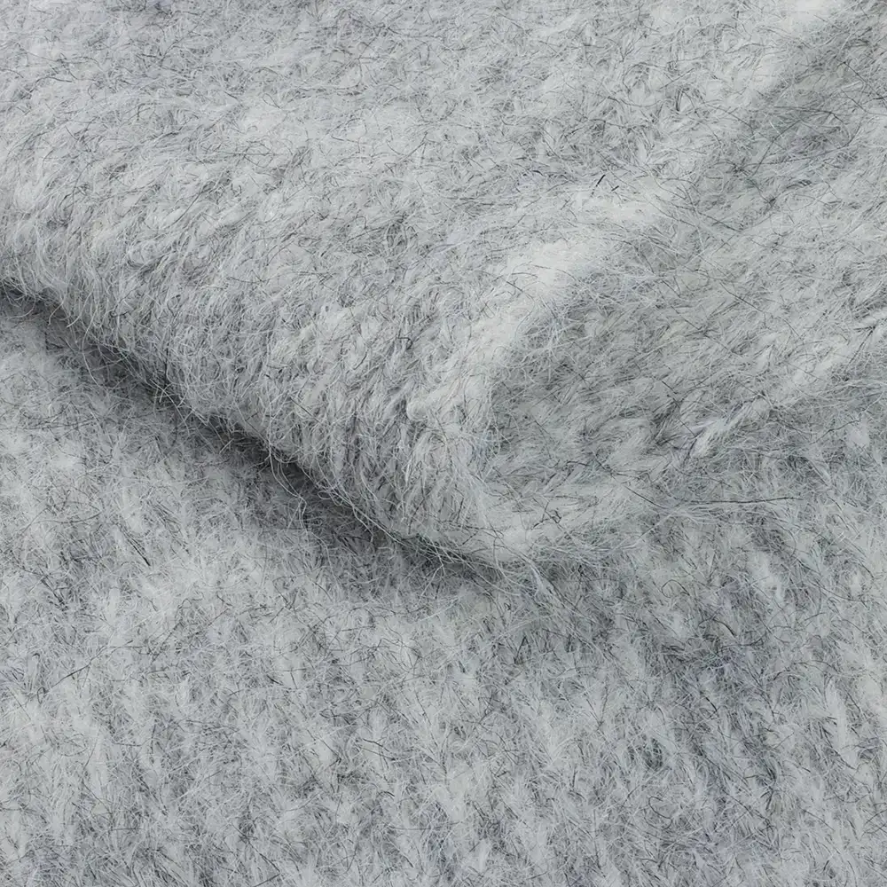 China Yarn for Open Cardigan (Sweater),Hoodie  (Sweater),Round Neck Pullover (Sweater) Mossy Yarn Fancy Yarn Recycled Polyester Nylon Acrylic Wool Spandex grey color buy from China wholesaler bulk order at wholesale price free worldwide shipping Alibaba