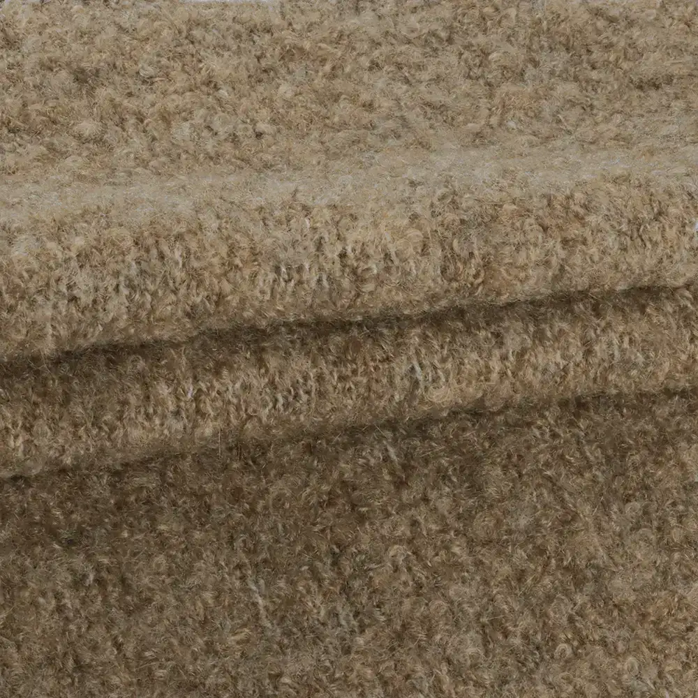 China Yarn for Ladies Vest (Sweater),Crop Top Pullover (Sweater),Dresses (Cardigan Button) (Sweater) Boucle Yarn Fancy Yarn Recycled Polyester Nylon Acrylic Wool Spandex brown color buy from China wholesaler bulk order at wholesale price free worldwide shipping Alibaba