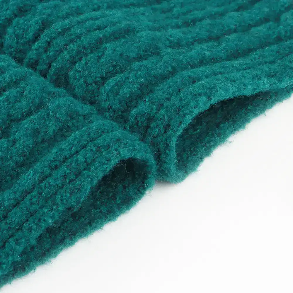 China Yarn for Ladies Vest (Sweater),Crop Top Pullover (Sweater),Dresses (Cardigan Button) (Sweater) Boucle Yarn Fancy Yarn Recycled Polyester Wool Spandex green color buy from China wholesaler bulk order at wholesale price free worldwide shipping Alibaba